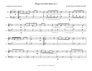 Allegro In B Flat Major, K. 3