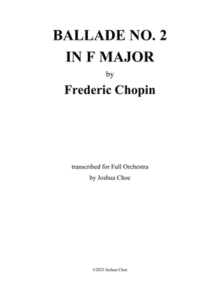 Book cover for Ballade No. 2 in F Major