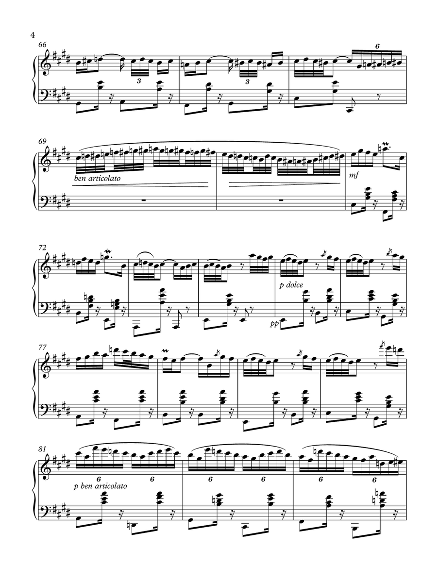 Klezmer Dance #1 for Piano Piano Method scores gallery preview page 4