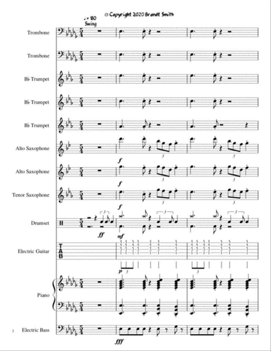 Swagger Swagger Jazz Ensemble scores gallery preview page 2