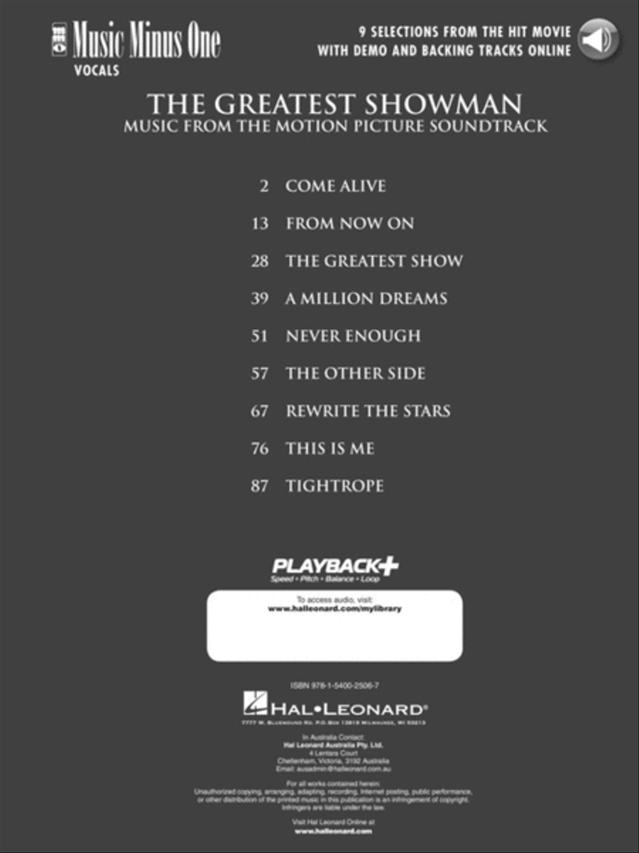 The Greatest Showman Voice scores gallery preview page 2