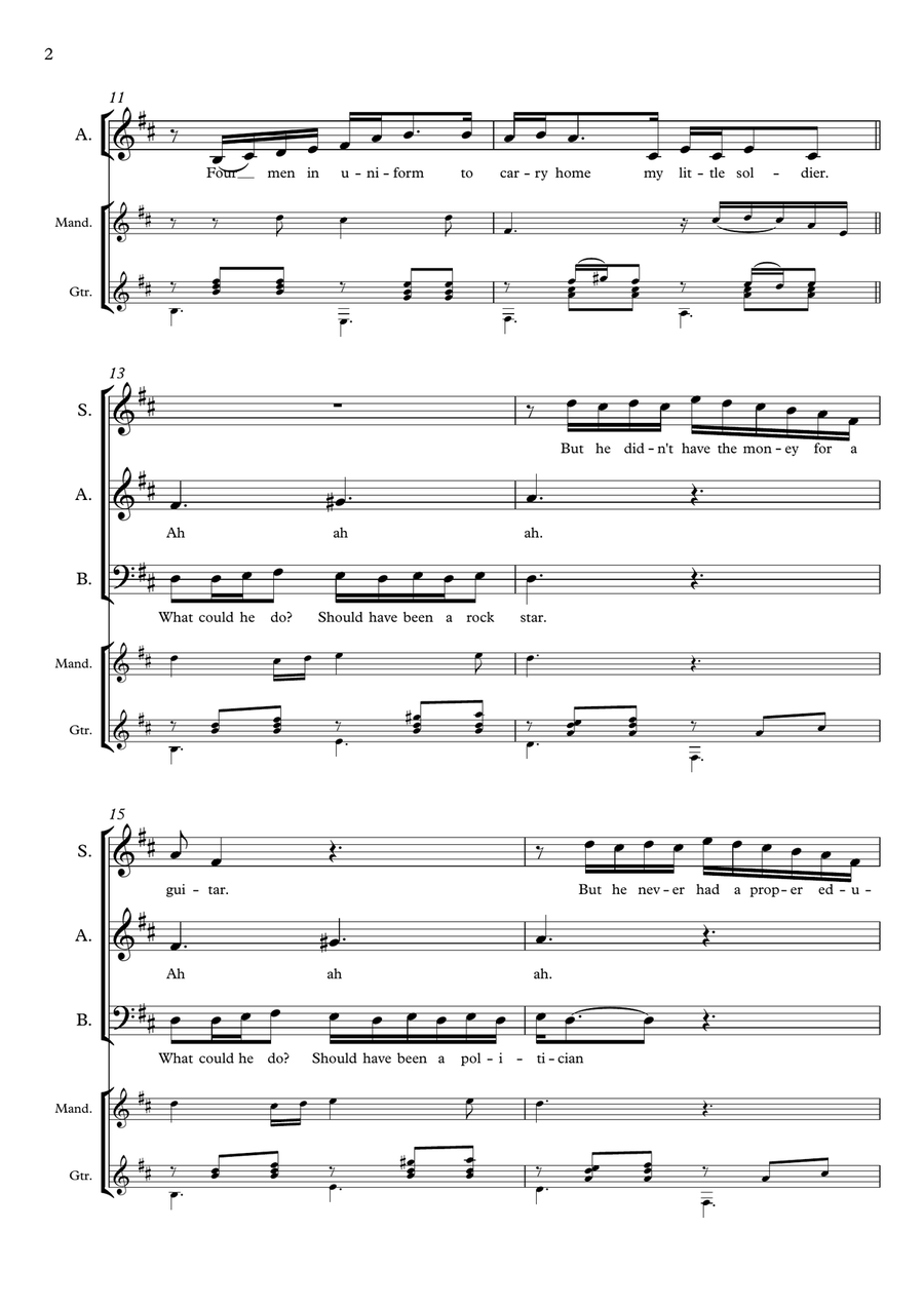 Army Dreamers 3-Part scores gallery preview page 4