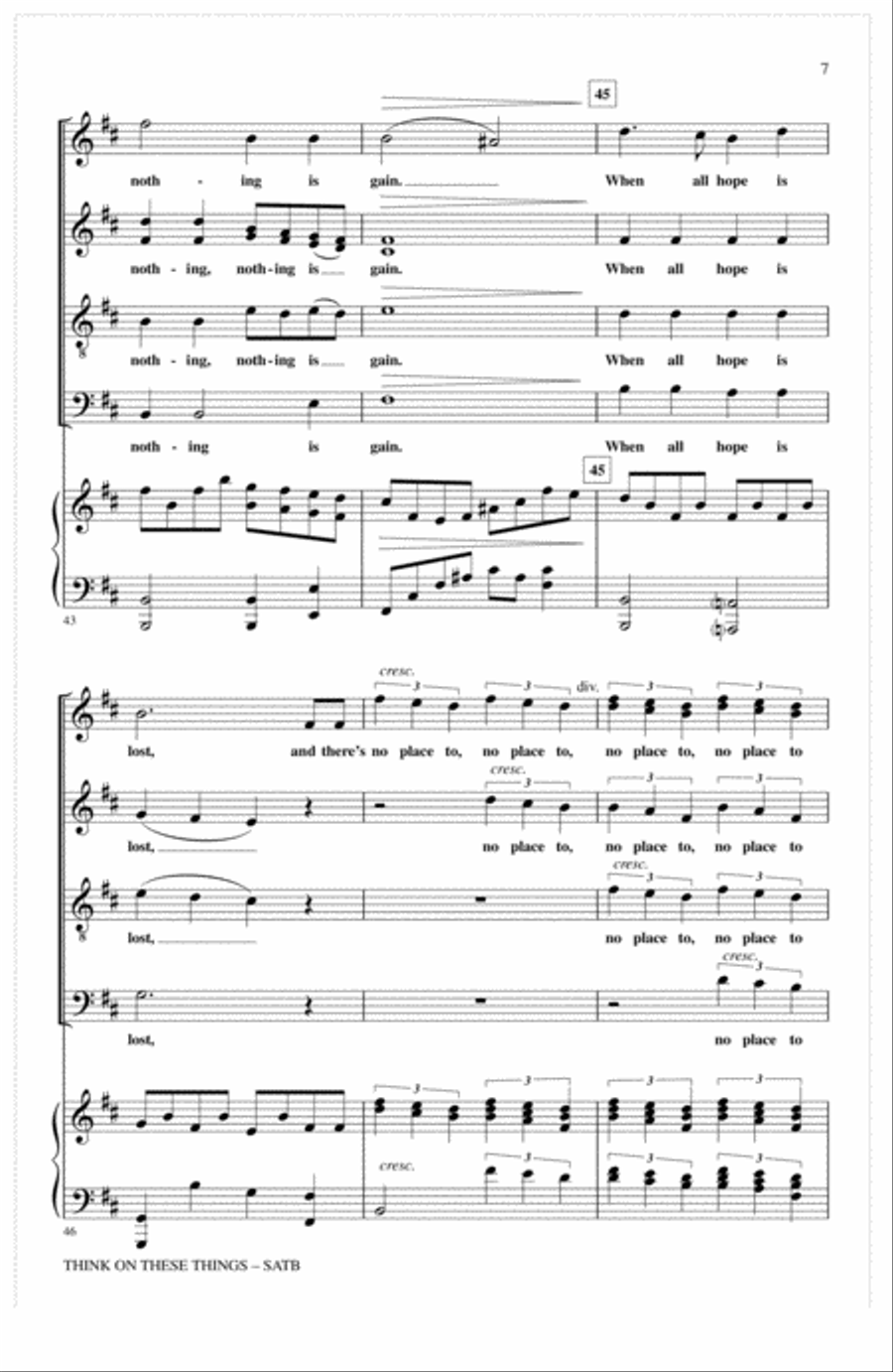 Think On These Things 4-Part scores gallery preview page 5