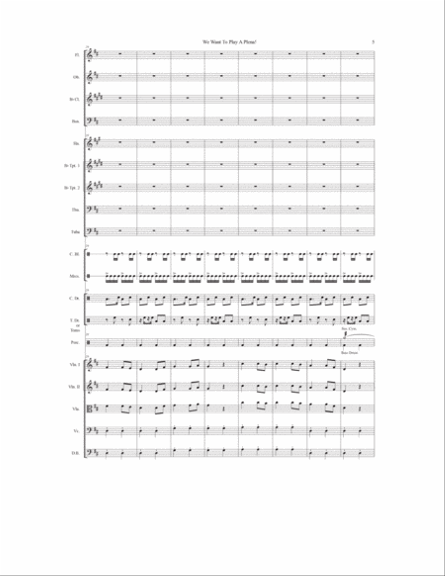 We Want To Play A Plena! Full Orchestra scores gallery preview page 6
