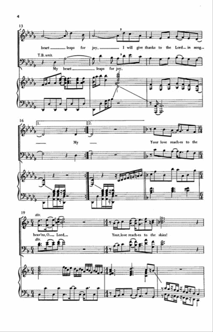 My Heart Leaps for Joy 4-Part scores gallery preview page 3