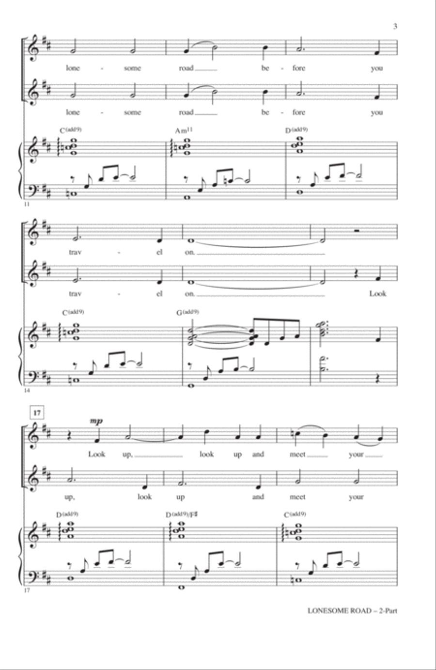 Lonesome Road 2-Part scores gallery preview page 2