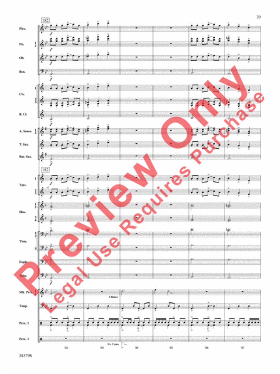 Vision Quest Concert Band scores gallery preview page 40