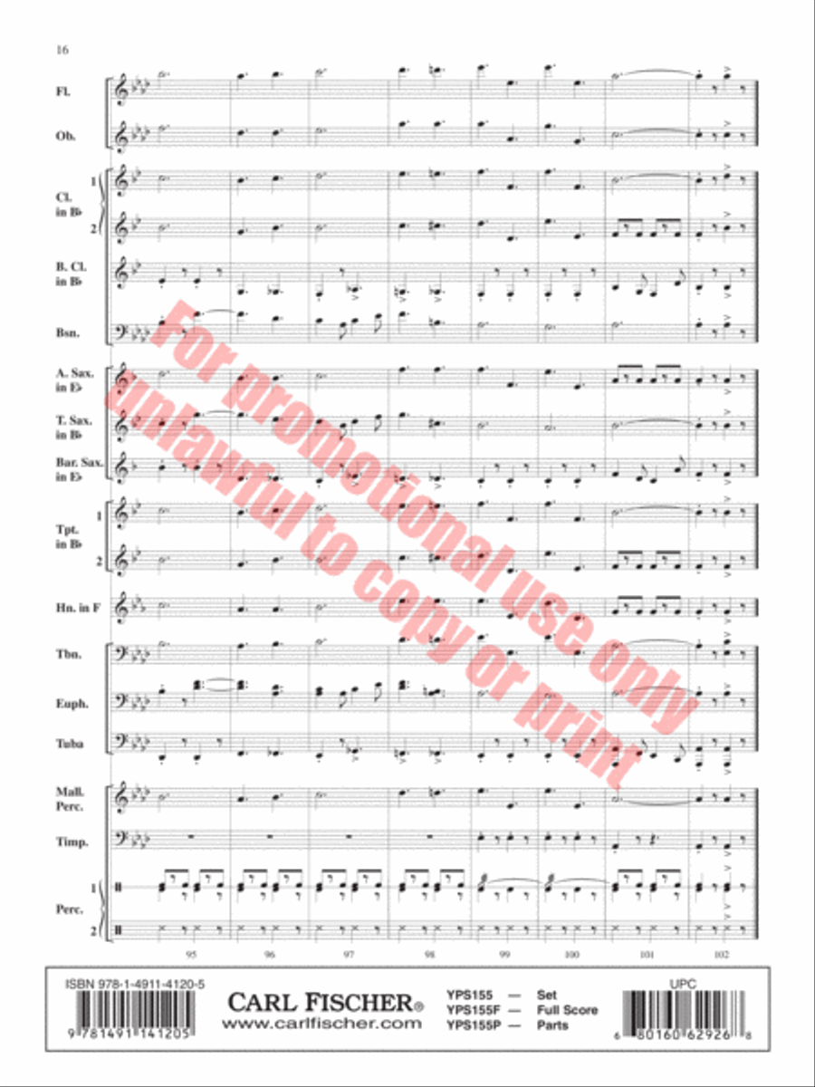 Safety Concert Band scores gallery preview page 17