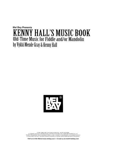 Kenny Hall's Music Book: Old Time Music - Fiddle & Mandolin