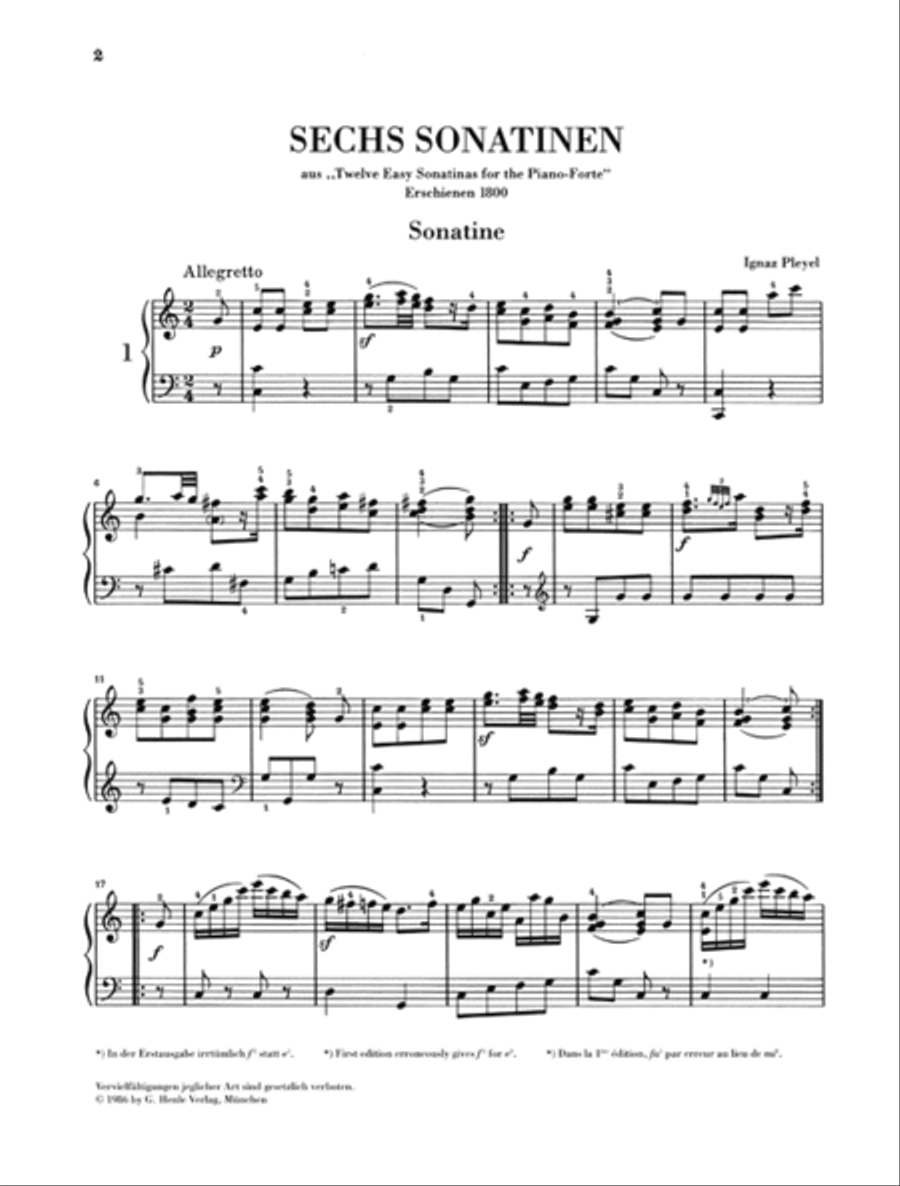 Sonatinas for Piano – Volume II: Classic Piano Solo scores gallery preview page 3