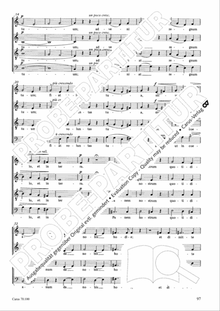 Geistliches Chorbuch der Romantik Choir scores gallery preview page 98