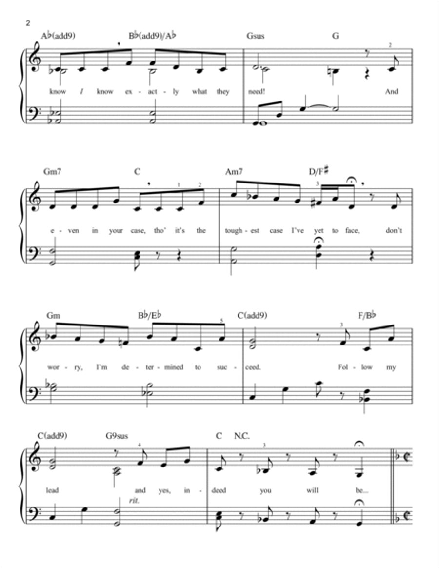 Popular (from Wicked) Easy Piano scores gallery preview page 2
