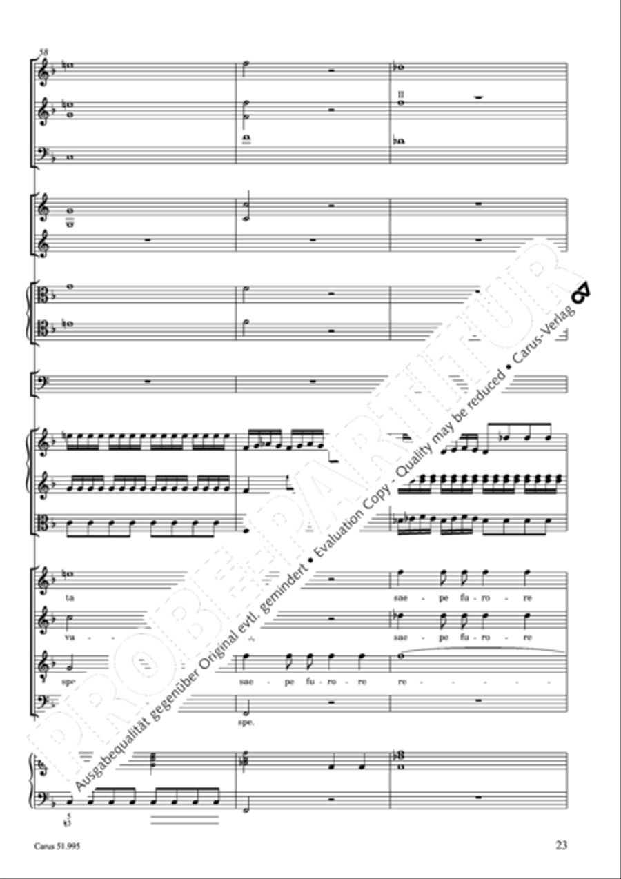 Insanae et vanae curae 4-Part scores gallery preview page 24