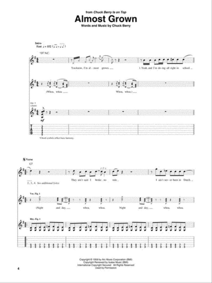 Chuck Berry Chuck Berry Electric Guitar scores gallery preview page 3