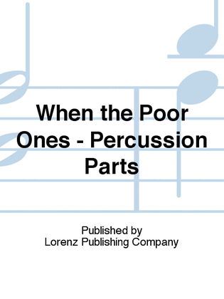 When the Poor Ones - Percussion Parts