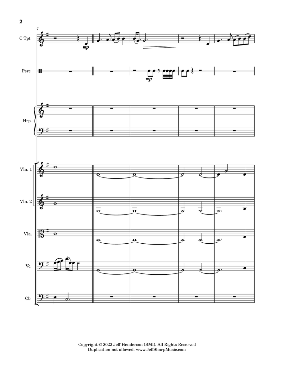 Doolittle Memoirs Large Ensemble scores gallery preview page 4