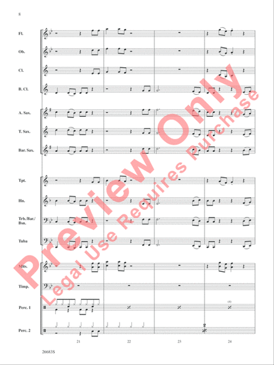 Guantanamera Concert Band scores gallery preview page 9