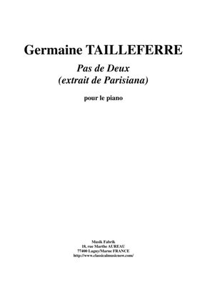 Book cover for Germaine Tailleferre - Pas de Deux for piano