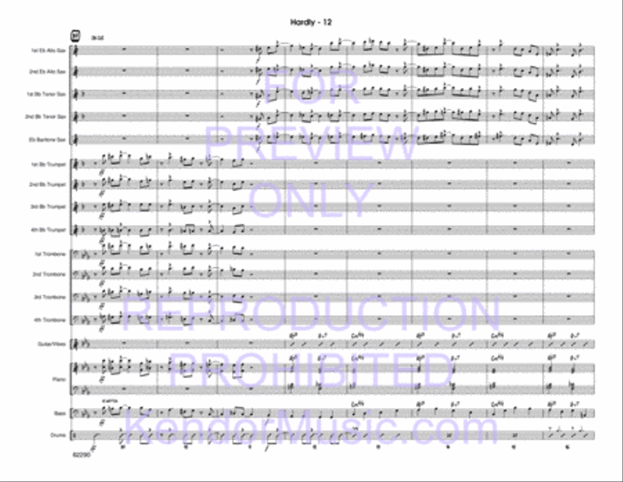Hardly Jazz Ensemble scores gallery preview page 13