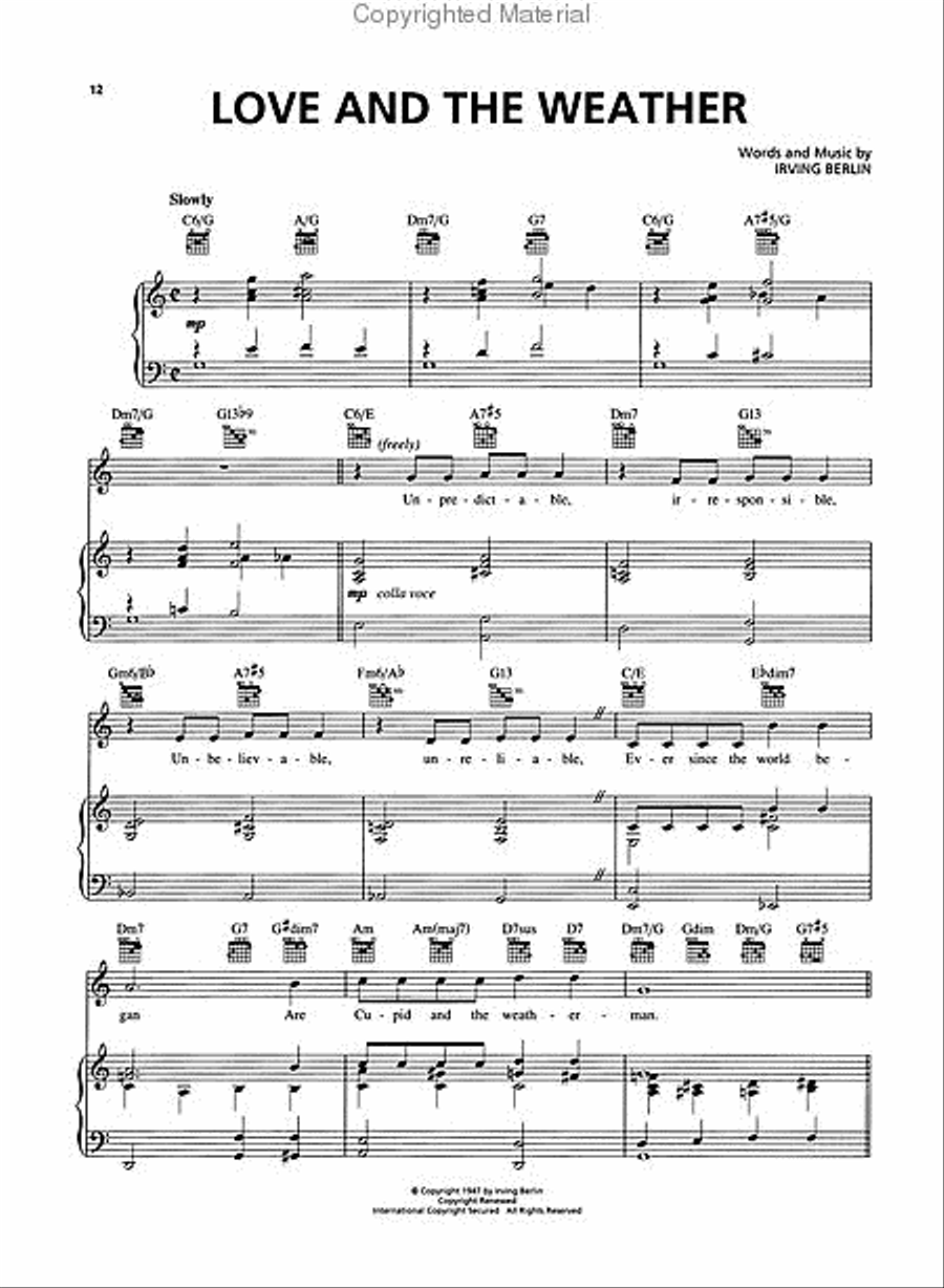 White Christmas Piano, Vocal scores gallery preview page 4