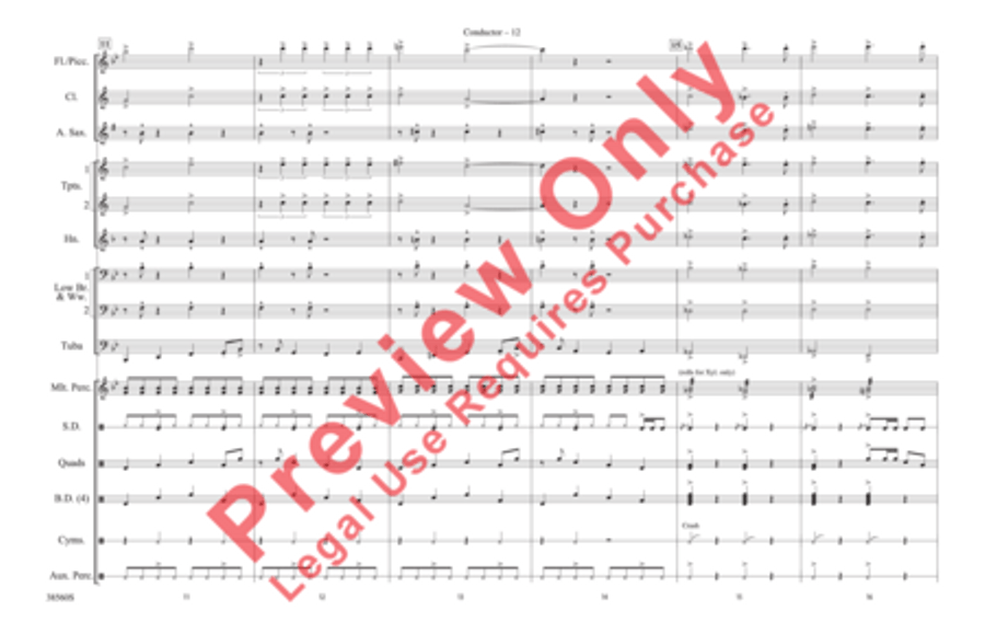 Shorties #18 Marching Band scores gallery preview page 26