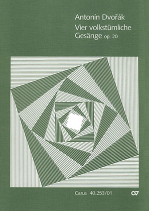 Book cover for Vier volkstumliche Gesange op. 20