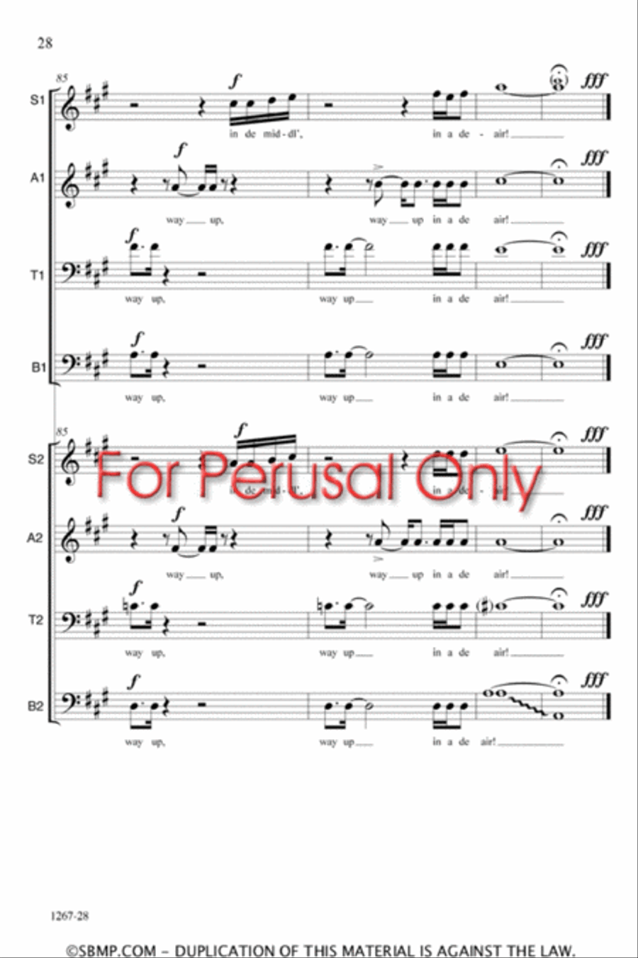Ezekiel - SATB Double Choir Octavo 4-Part scores gallery preview page 28