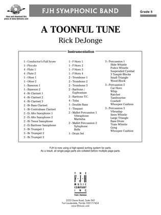 A Toonful Tune: Score