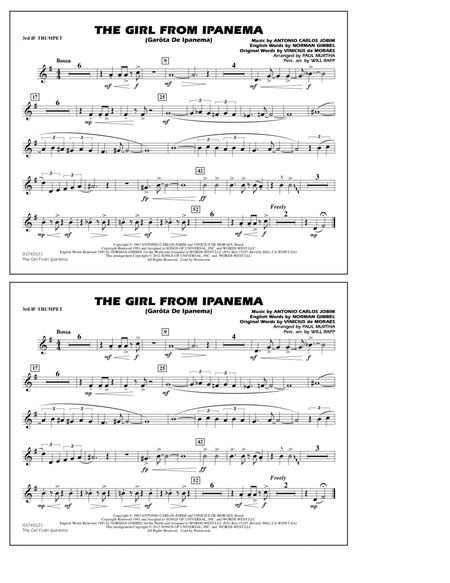 The Girl From Ipanema (Garota De Ipanema) - 3rd Bb Trumpet