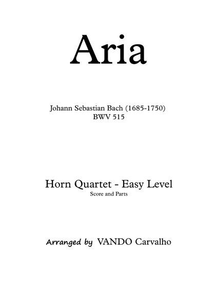 Aria - JOHANN SEBASTIAN BACH / Horn Quartet / A653417