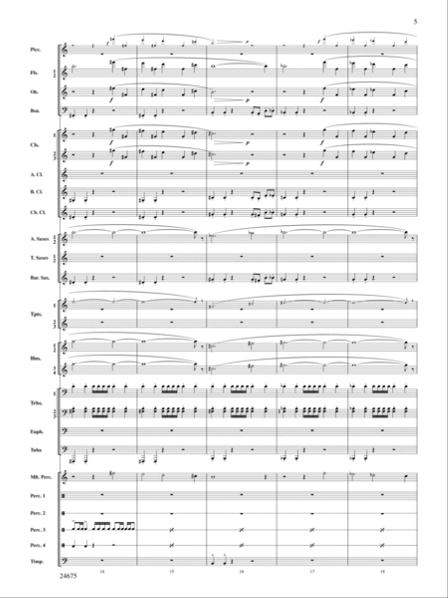 Confession (Movement 2 of Symphony of Prayer): Score Concert Band scores gallery preview page 5