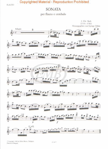Sonata for Flute and Harpsichord