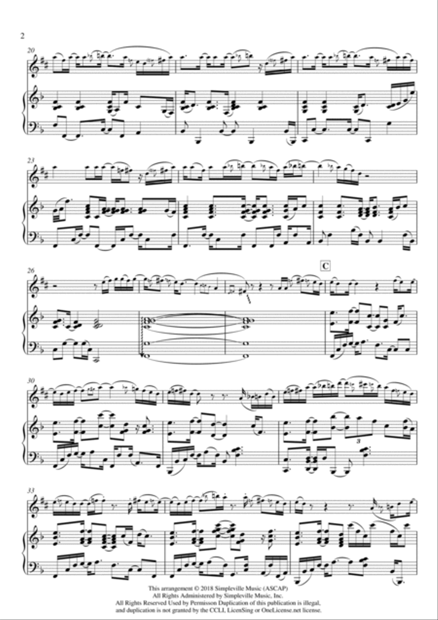 I Can Only Imagine Alto Saxophone scores gallery preview page 2