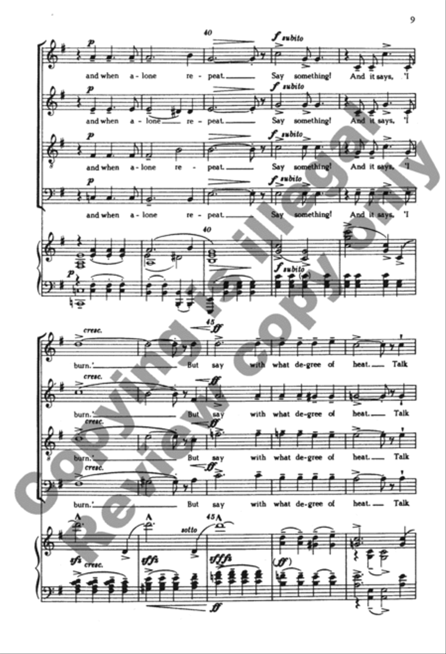 Choose Something Like A Star - SATB - From 