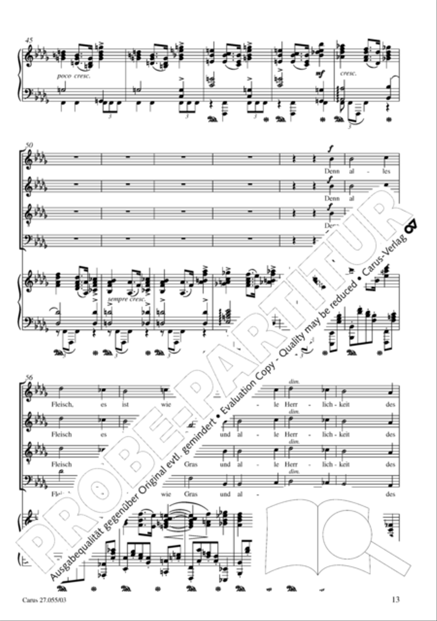 Ein Deutsches Requiem (German Requiem) 4-Part scores gallery preview page 16