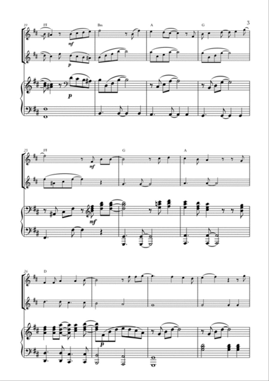 Mary, Did You Know? Woodwind Duet scores gallery preview page 3