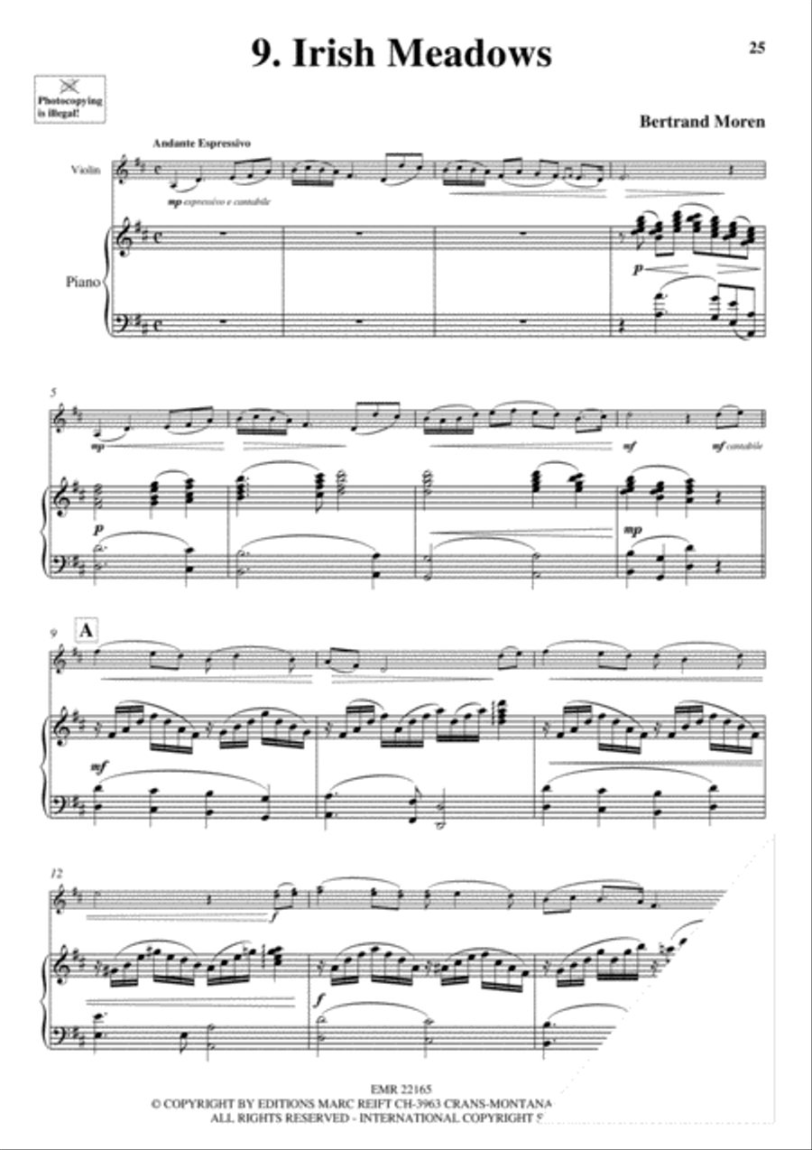 20 Greatest Slow Melodies Violin Solo scores gallery preview page 11