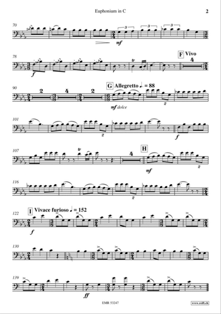 Danza Furiosa Euphonium scores gallery preview page 5