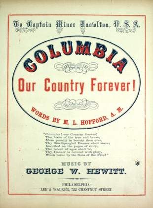 Columbia, Our Country Forever