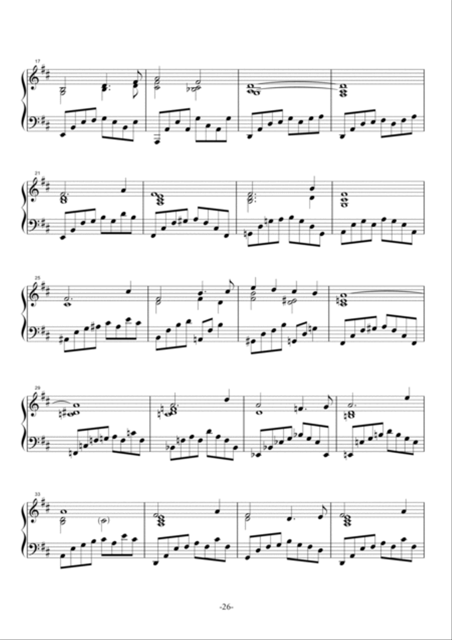 Shapes of a Dream No.686, D major, Op.125 No.10 Piano Solo scores gallery preview page 3