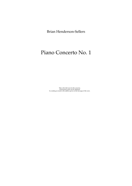 Piano Concerto no 1 image number null