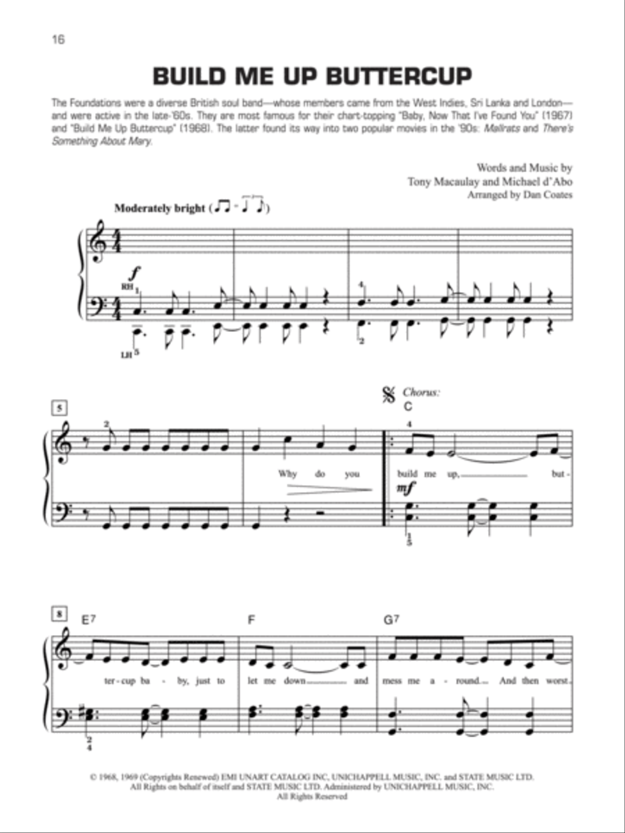 Decade by Decade 1960s Decade by Decade 1960s Easy Piano scores gallery preview page 7