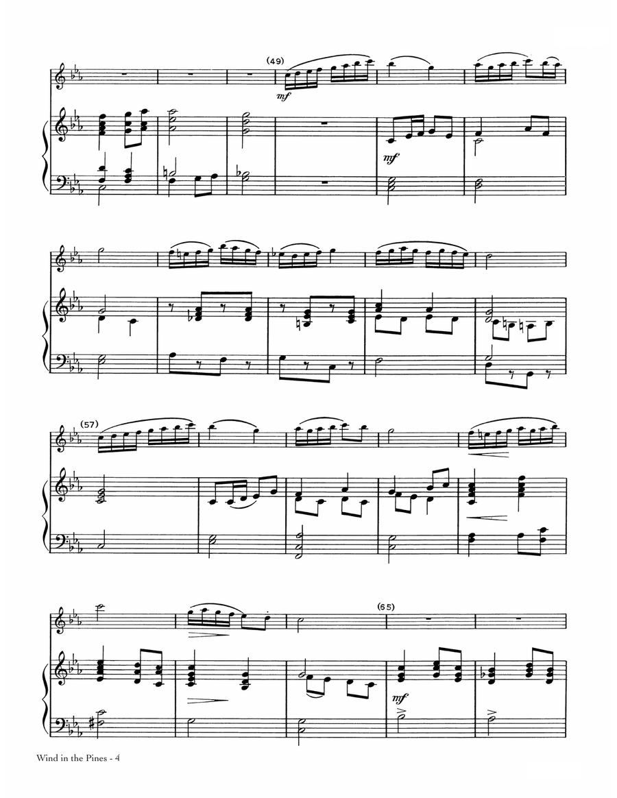 Wind In The Pines Wind In The Pines Flute Solo scores gallery preview page 4