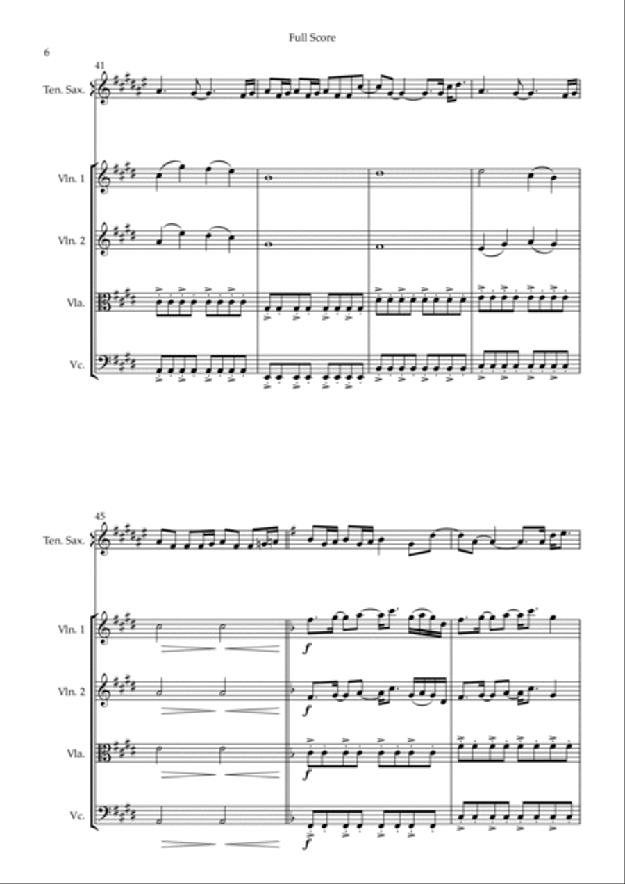 How Far I'll Go Small Ensemble scores gallery preview page 6