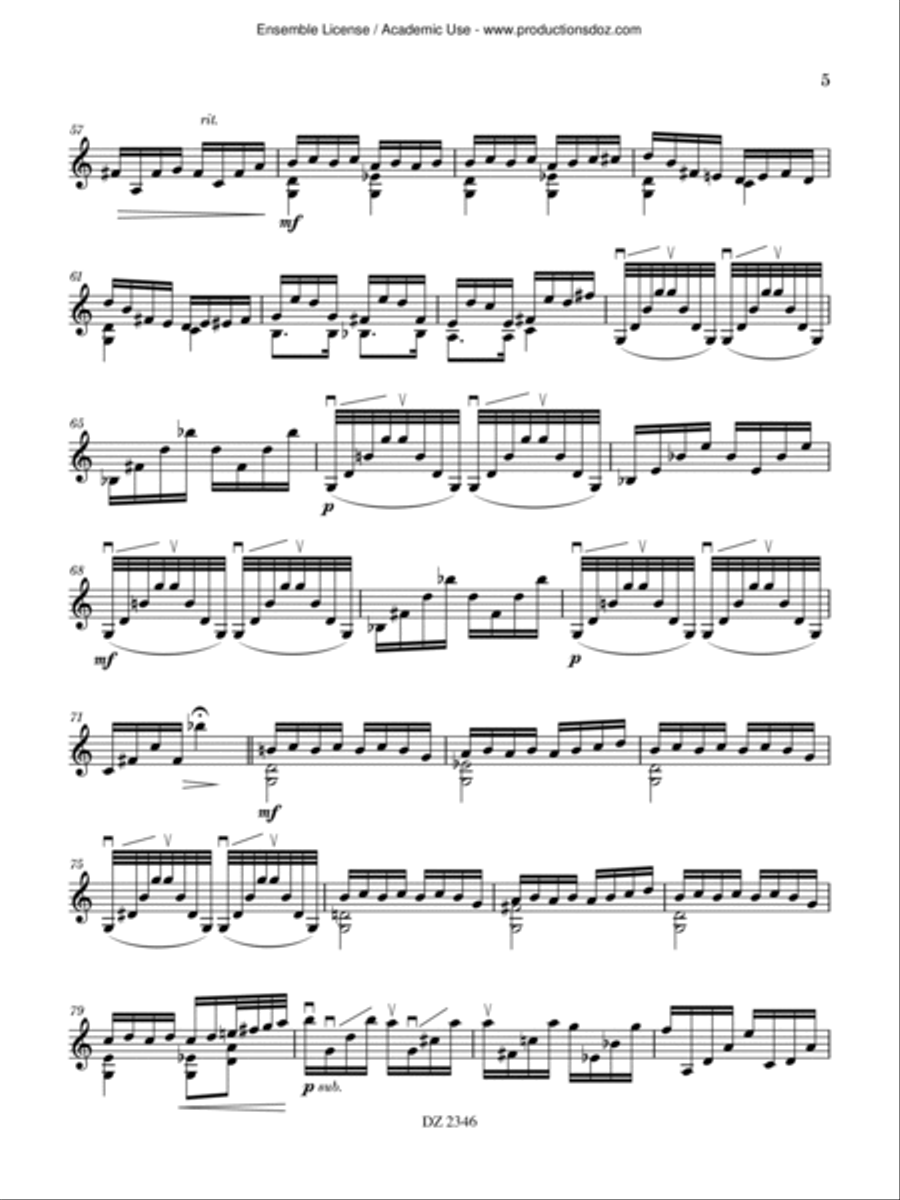 Fantasia Mandolin scores gallery preview page 5