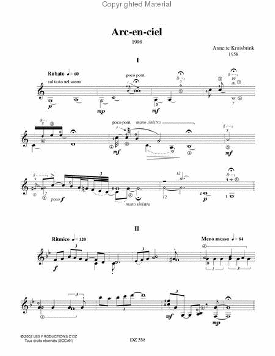 Arc-en-ciel Arc-en-ciel Classical Guitar scores gallery preview page 2