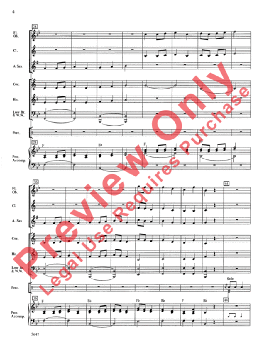 Fallbrook March Concert Band scores gallery preview page 5
