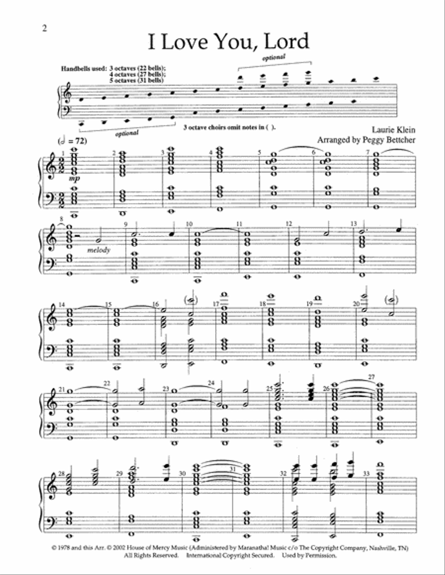 Easy to Ring Praise and Worship 5-Octaves scores gallery preview page 3