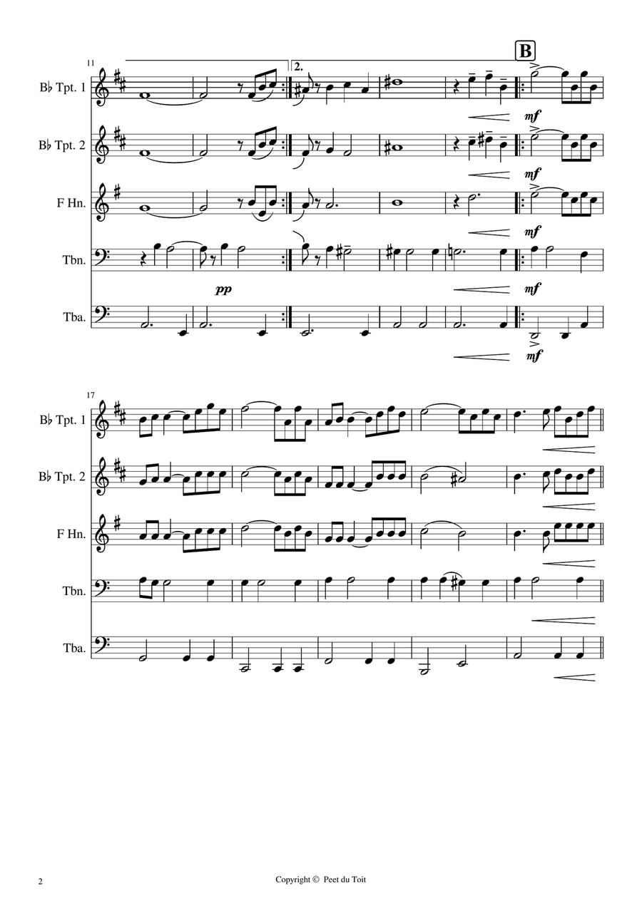 Love Story Brass Ensemble scores gallery preview page 2