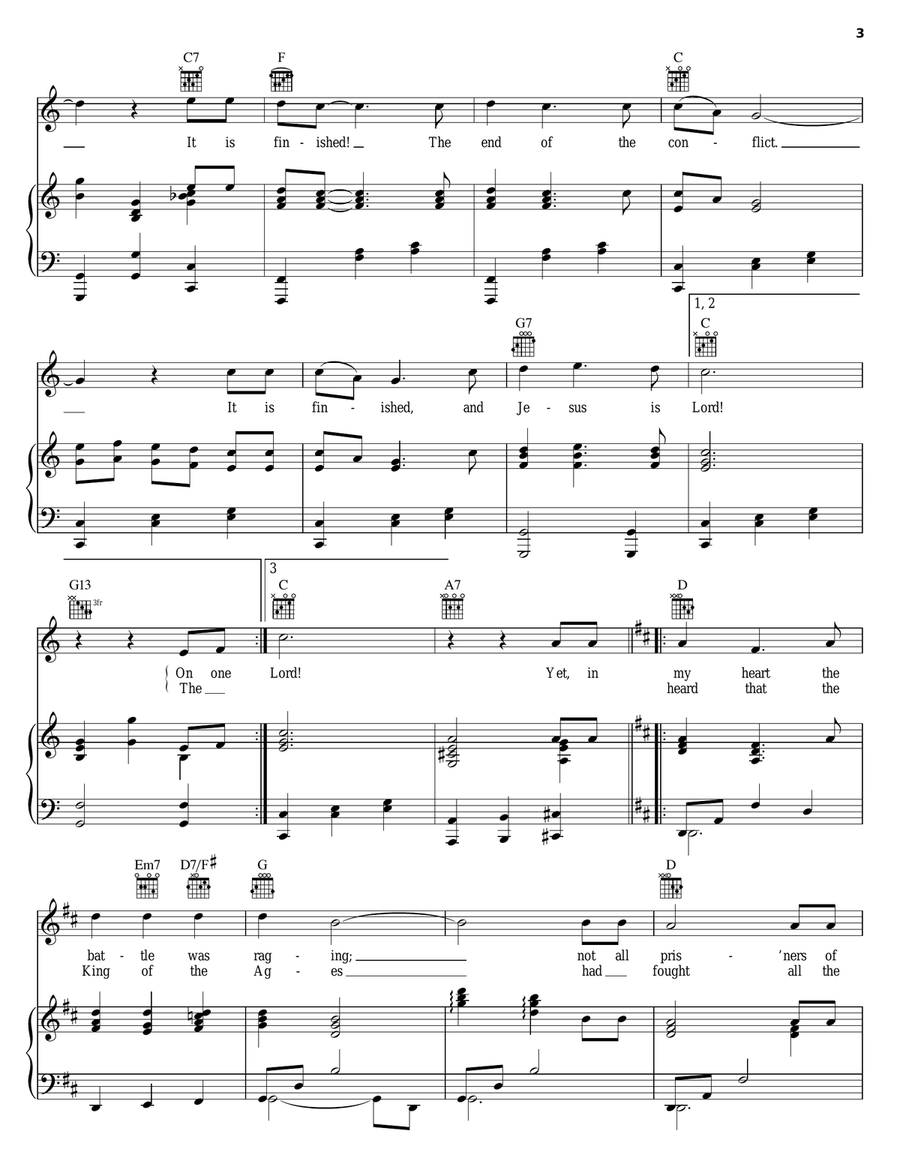 It Is Finished Guitar scores gallery preview page 3